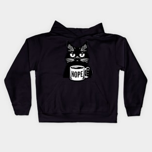 Nope Cat Kids Hoodie